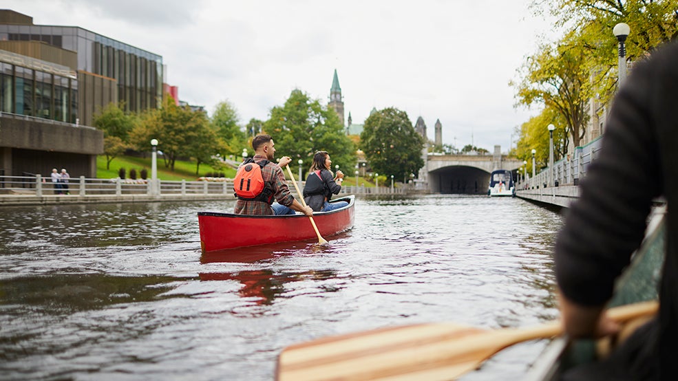 Canoeing Rideau Canal