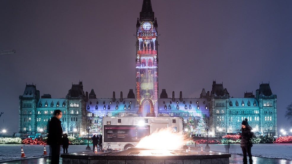 Christmas Lights Across Canada, Parliament