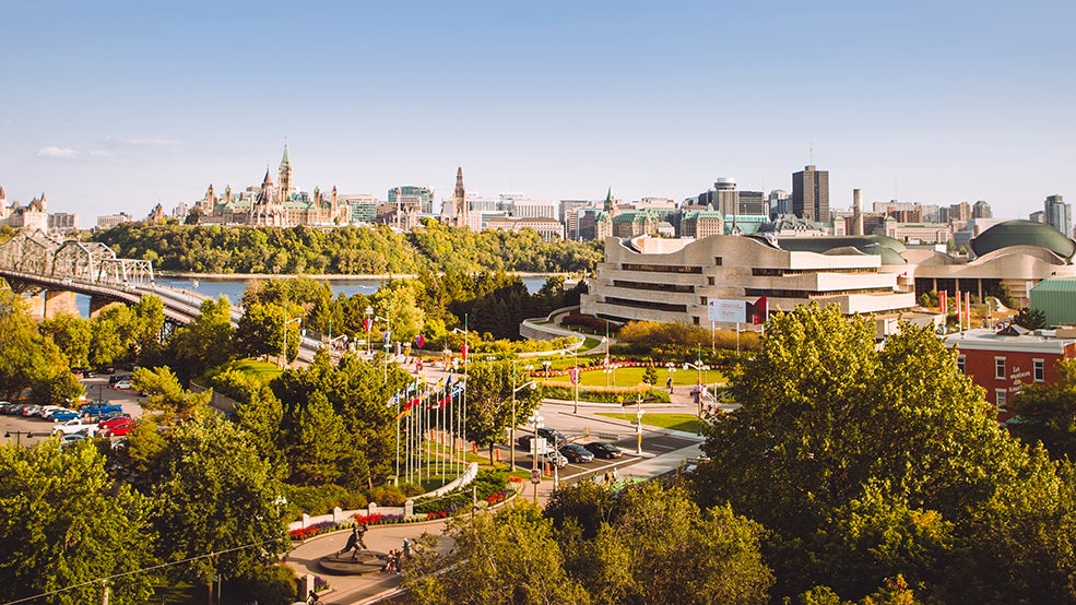 Fall Ottawa skyline