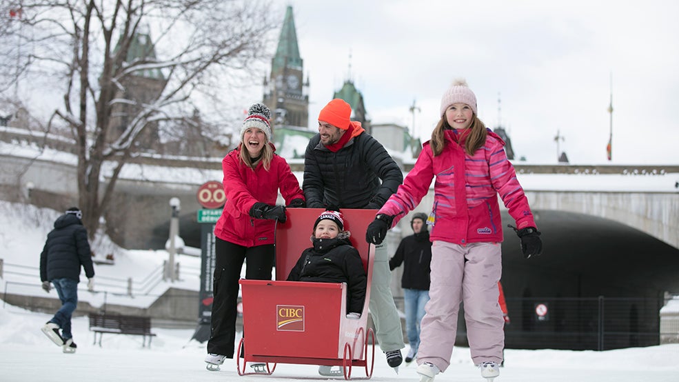 Rideau Canal Skateway sledge