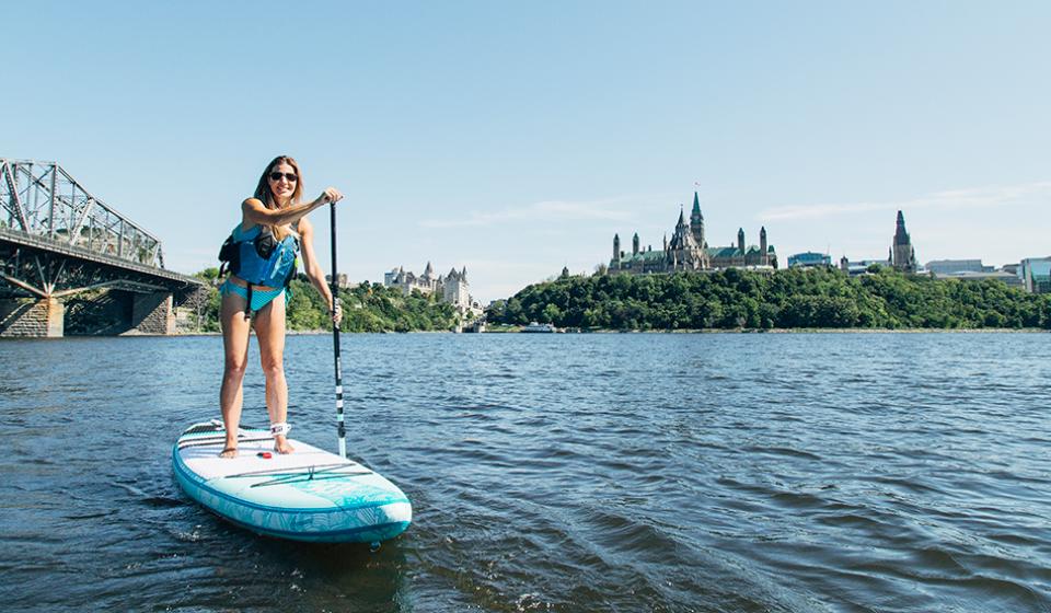 Paddle Boarding on the Ottawa River