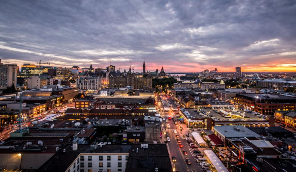 Byward Market view from the Andaz Hotel Cooper, Spirits and Sights