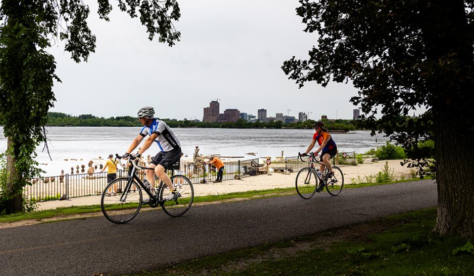 Cycling at Remic Rapids
